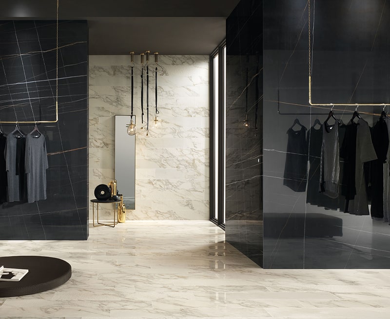 Gạch vân đá marble Sahara Noir